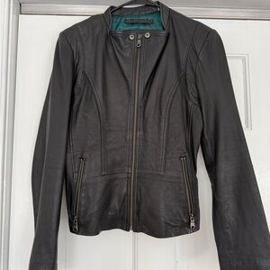 Andrew Marc Black Leather Jacket